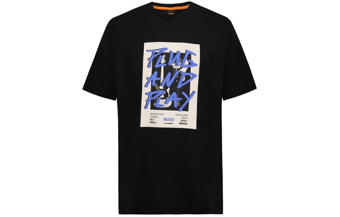 

Футболка мужская черная SS24 HUGO BOSS