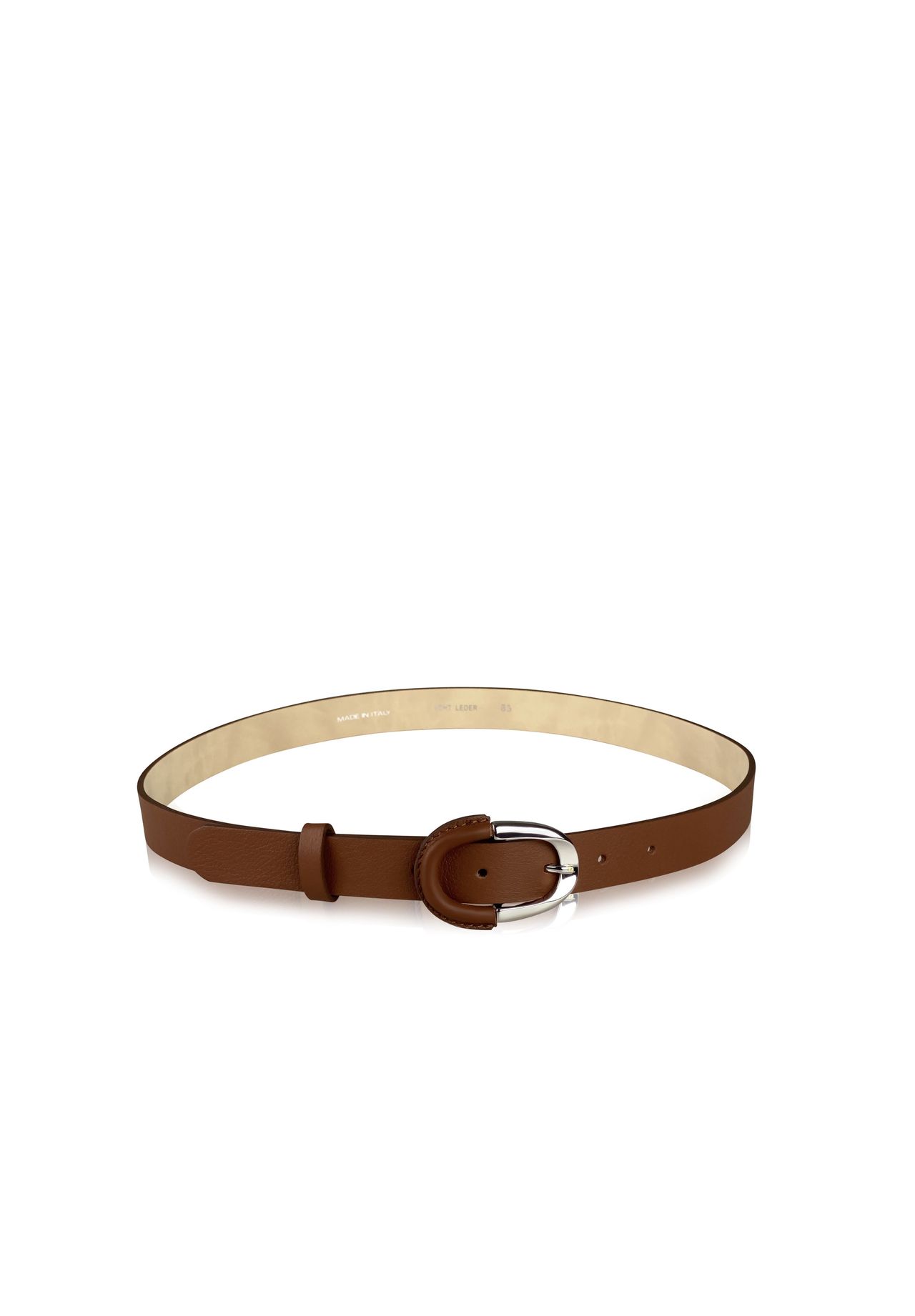 

Кожаный ремень Loreen Сделано в Италии Collezione alessandro, коньячный