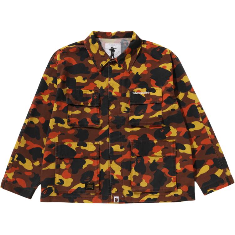 

Футболка FW25 мужская повседневная рабочая A BATHING APE, camouflage оранжевый