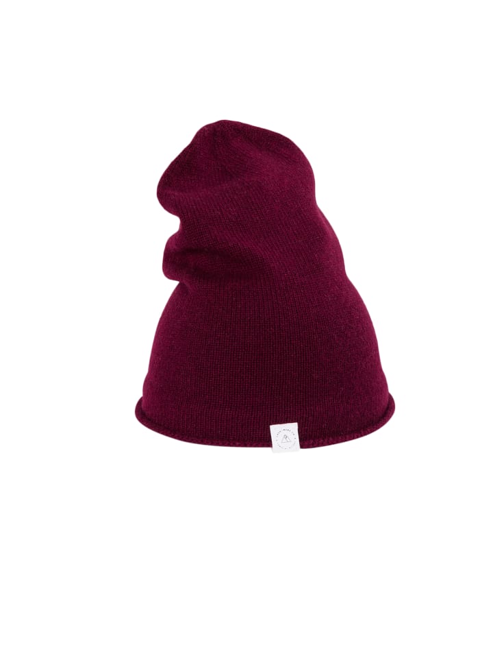 

CASH-MERE.CH Органическая шапка-бини клюквенно-красного цвета