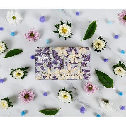 The English Soap Company Королевский ботанический сад Кью Обернутое мыло Роскошное мыло с маслом ши «Колокольчик» 240 г «Колокольчик и жасмин» — фото 2
