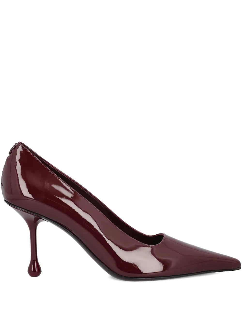 Туфли-лодочки Ixia из лакированной кожи с заостренным мысом, каблук 80 мм JIMMY CHOO, красный