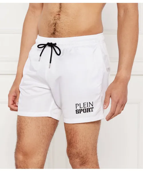 

Пляжные шорты Regular fit Plein Sport, белый