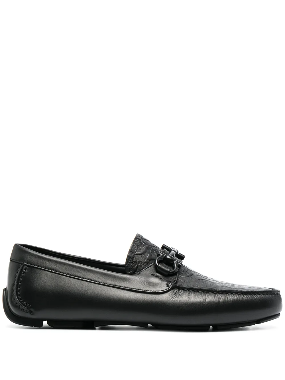 

Лоферы с логотипом Gancini Ferragamo, черный