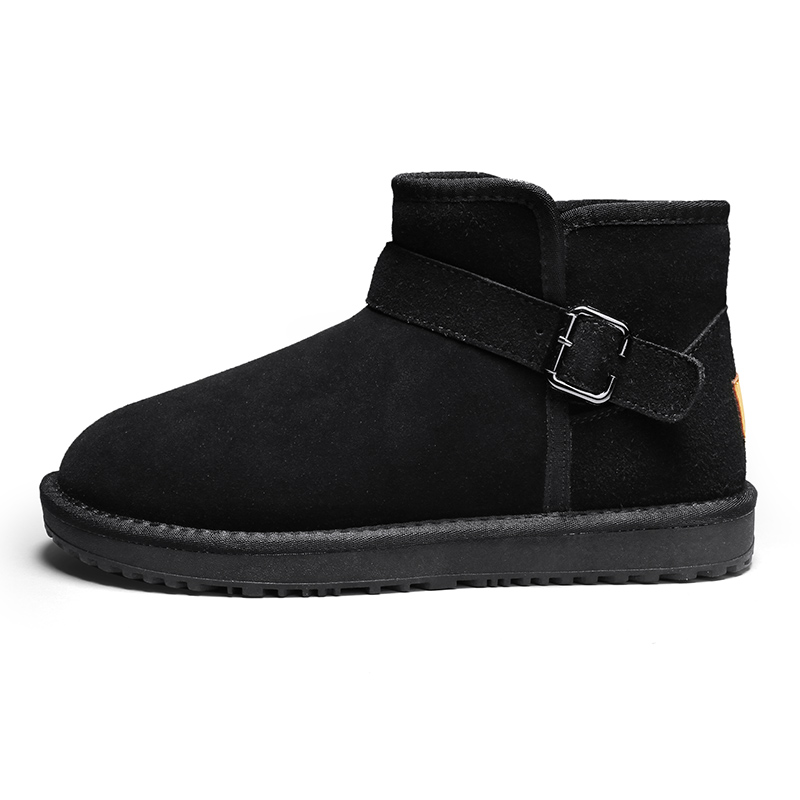 

PNKE Тёплые износостойкие противоскользящие короткие зимние ботинки мужские Black, цвет Black