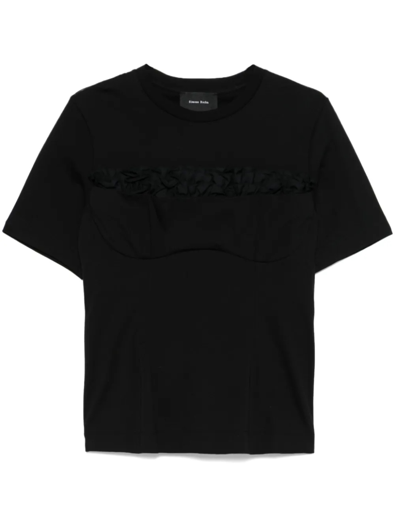 

Футболка-балконет Simone Rocha, черный