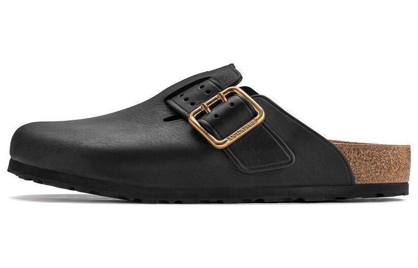 Бостонская яркая кожа черного цвета Birkenstock