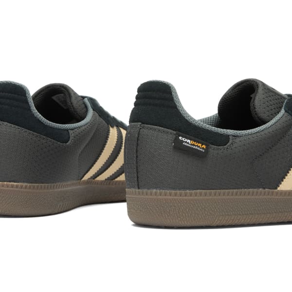 Самба ог кроссовки Adidas, utility черный, stone хаки & core черный — фото 4