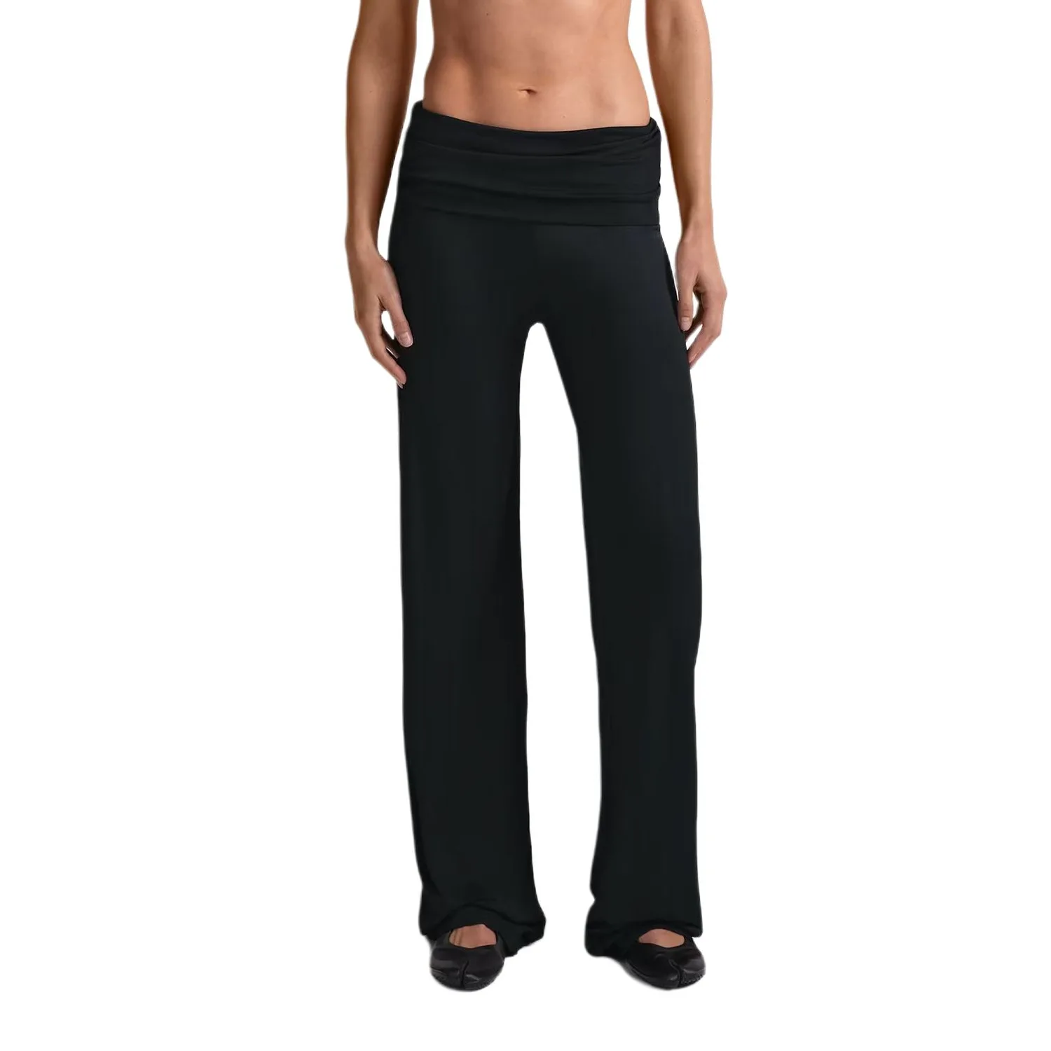 Широкие брюки SKIMS Stretch Knit Nike, NSKM Obsidian
