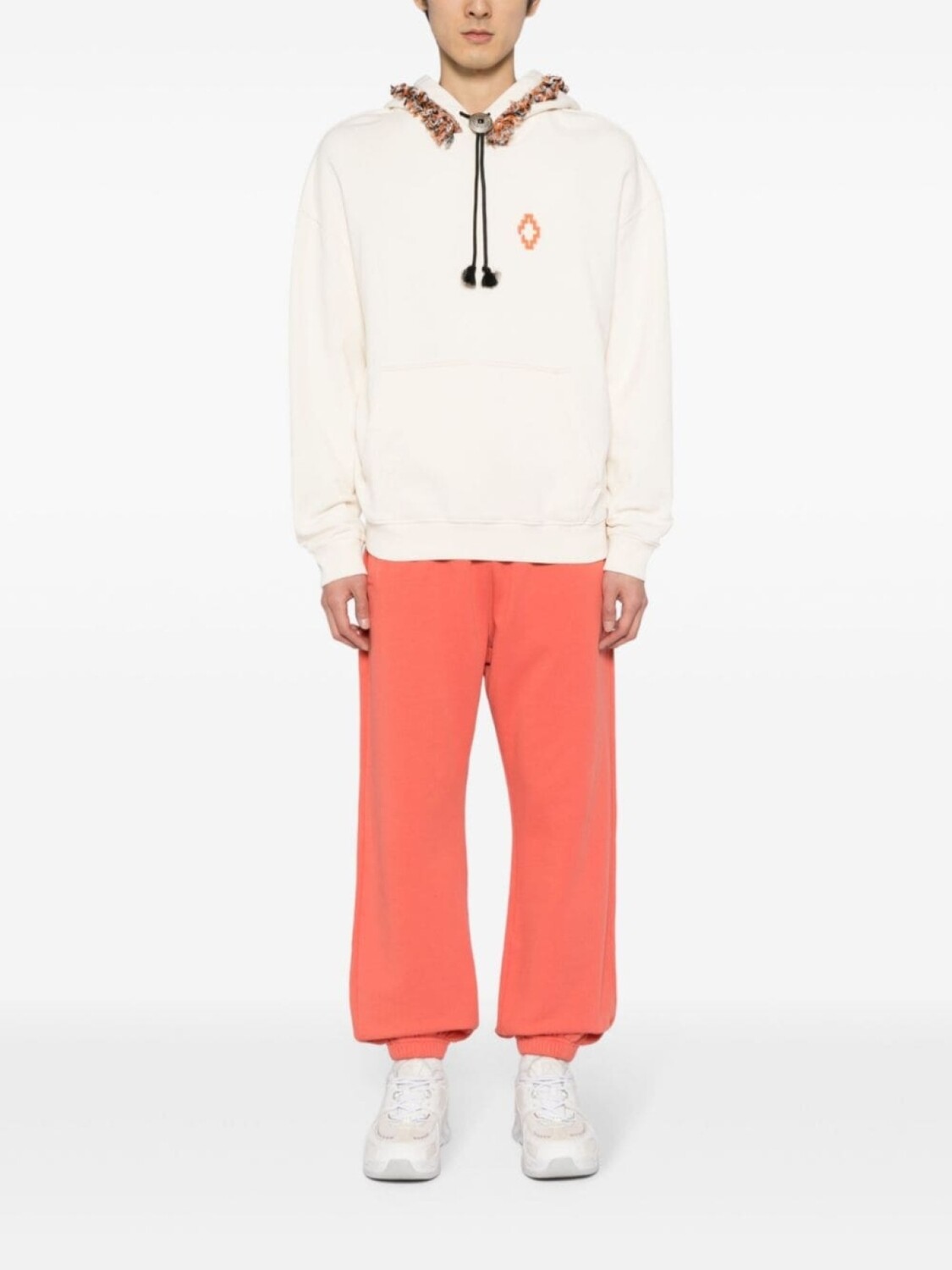 

Marcelo Burlon County of Milan спортивные брюки с вышитым логотипом, оранжевый