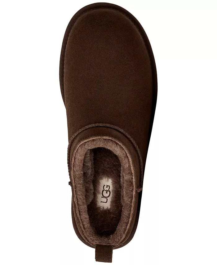 Женские классические ботильоны UGG с микро-язычком Ugg, коричневый — фото 3