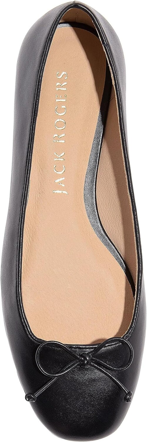 Туфли на плоской подошве Jack Rogers Kenlyn Ballet Leather, черный — фото 2