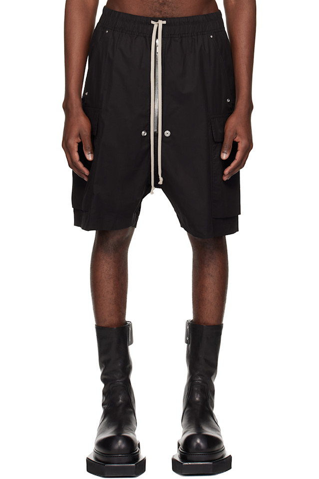 

Шорты каргобела Temple Rick Owens, черный