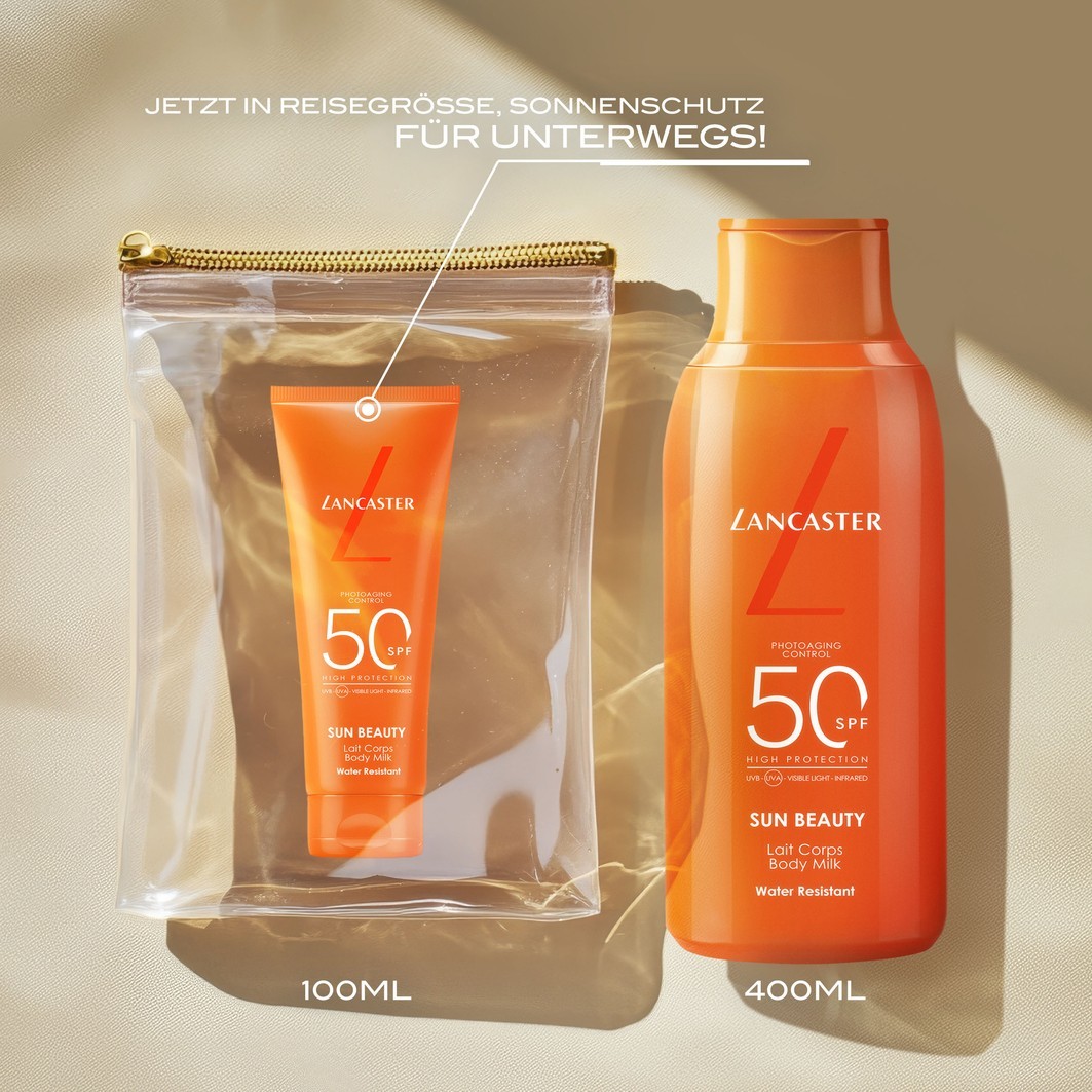 Солнцезащитный крем sun beauty spf50 Lancaster, объем 100 мл — фото 4