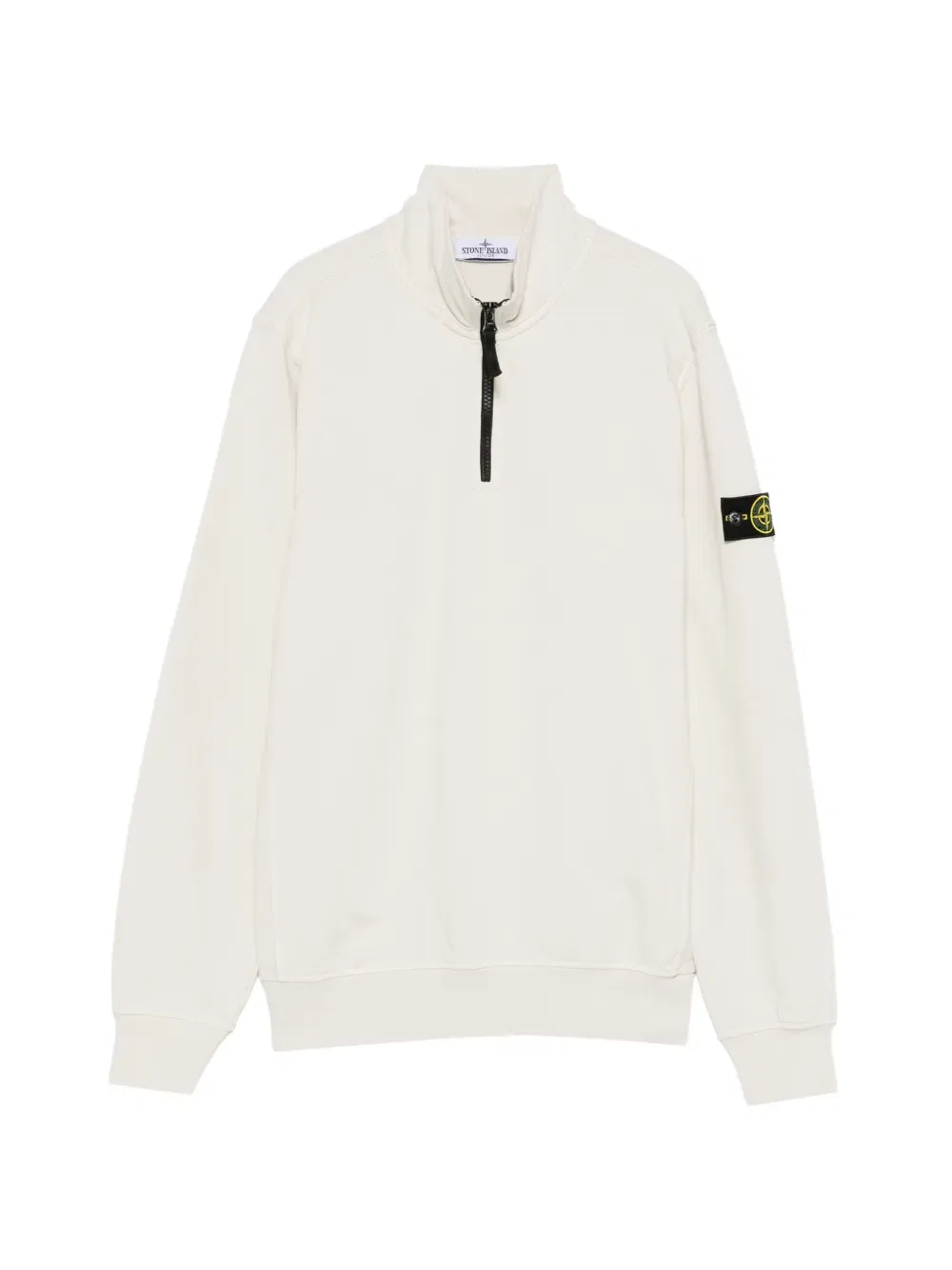 Толстовка с аппликацией на молнии Stone Island Junior, нейтральный