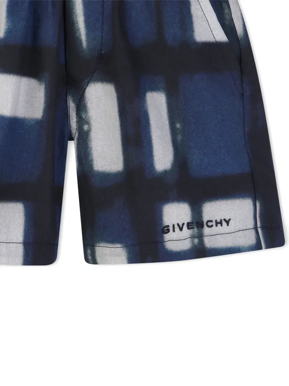 Шорты с графичным принтом Givenchy Kids, синий — фото 3