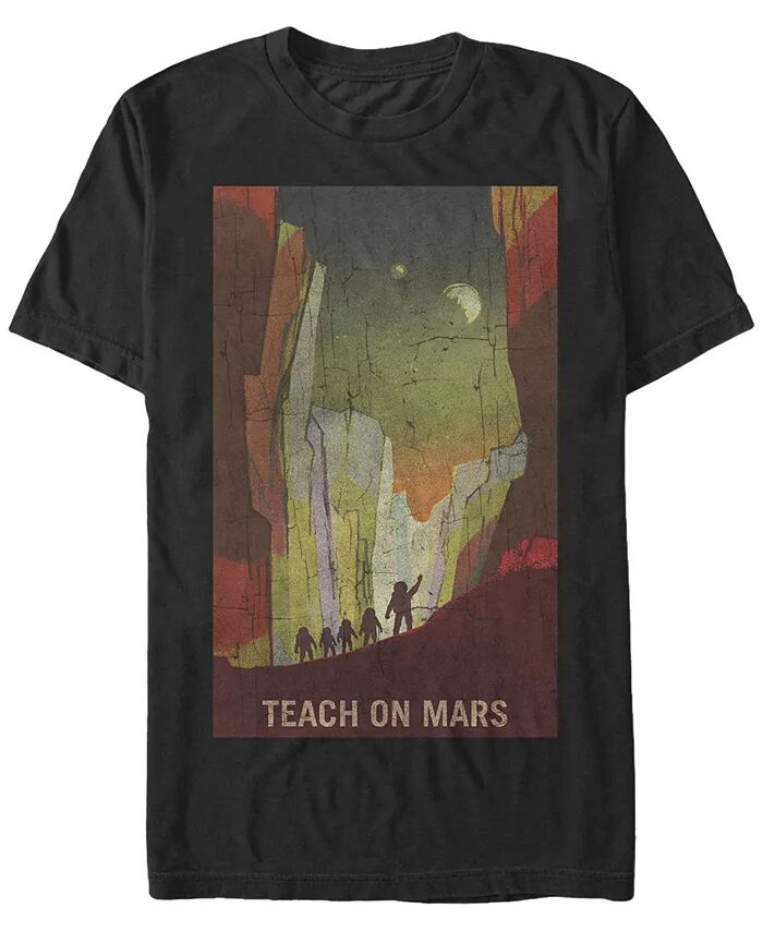 

Футболка с коротким рукавом с плакатом NASA Teach On Mars Fifth Sun, черный