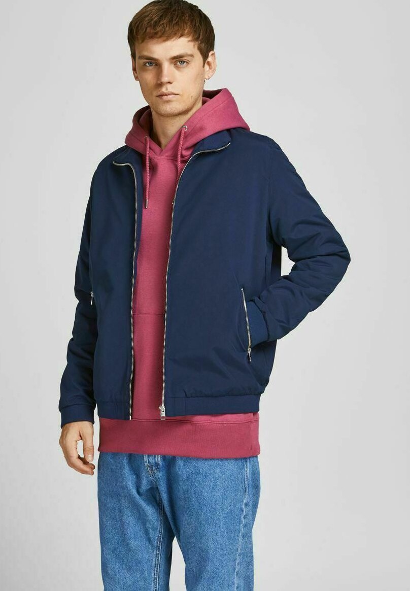

Куртка Jack & Jones JJERUSH HARRINGTON, темно-синий