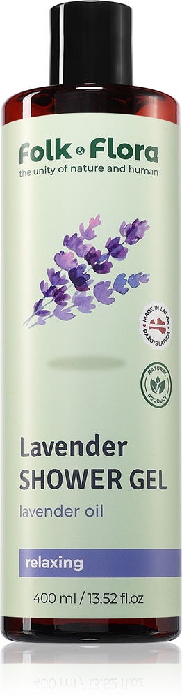 

Расслабляющий гель для душа с лавандой Folk & Flora, 400 мл