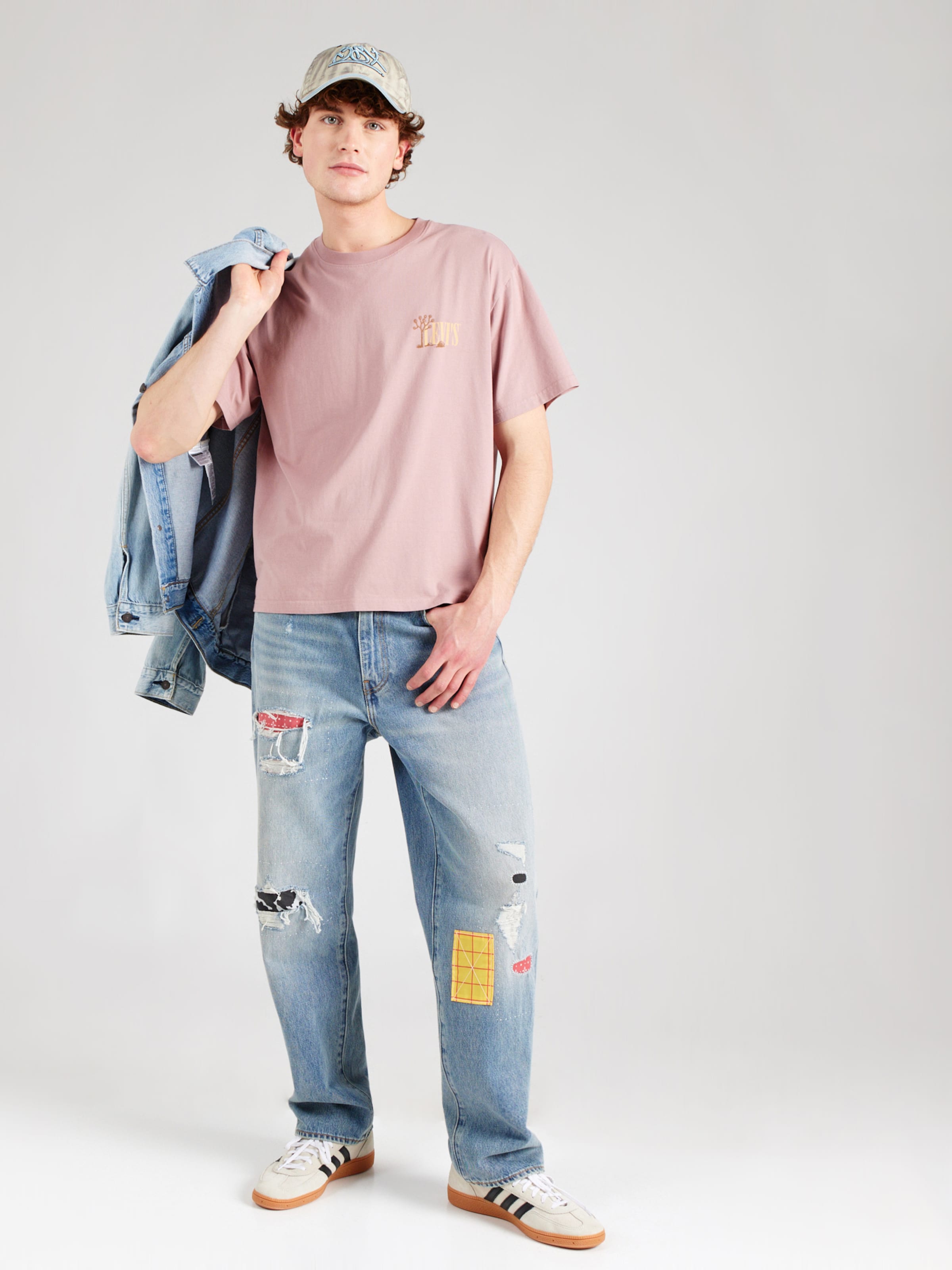 LEVI'S  Футболка 'Graphic Boxy Tee' в цвете Rose — фото 4