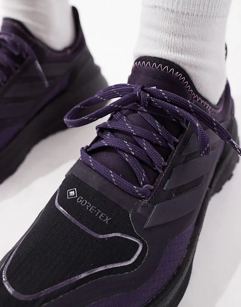 Кроссовки Adidas performance Ultraboost 5 GTX, черный/фиолетовый — фото 4