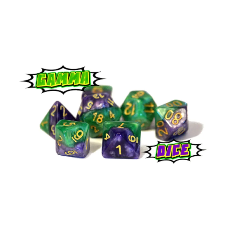 

Поли Набор - Гамма-Кости (7), Halfsies Dice
