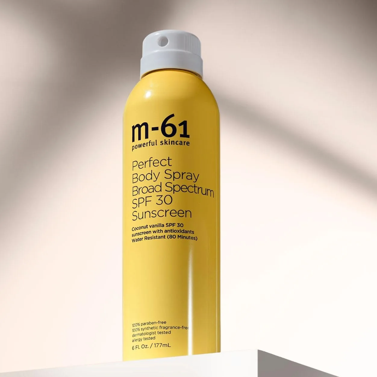 M-61 солнцезащитный спрей SPF 30 - легкий прозрачный туман, без белых разводов, водостойкий (80 минут), с витамином E и алоэ, 177 мл, Clear — фото 2