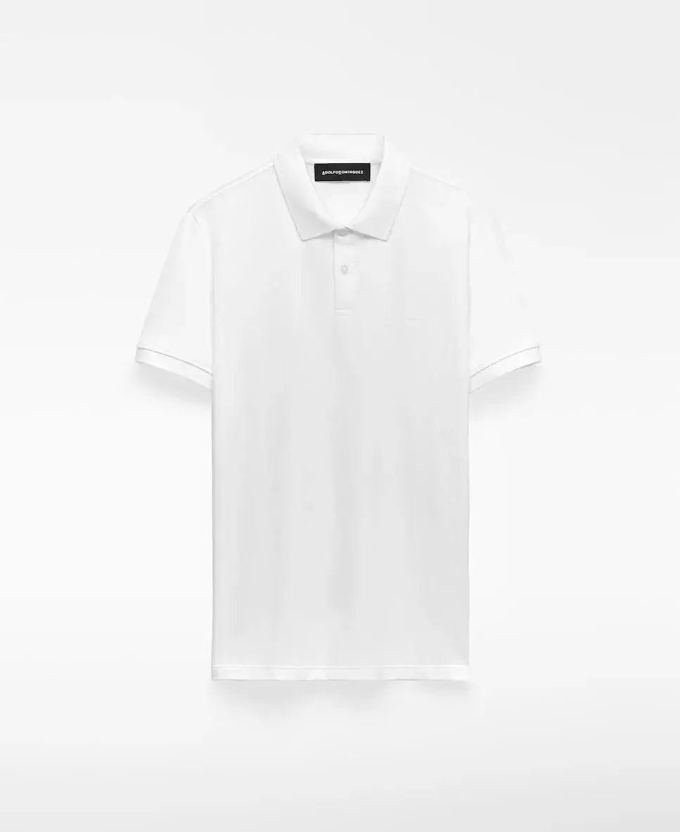 

Мужская футболка из органического пике Adolfo Dominguez, белый