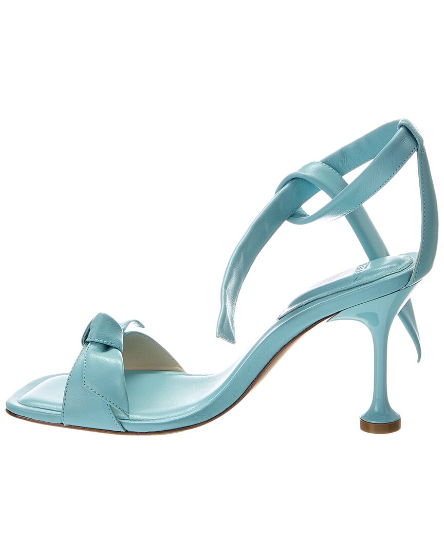 Alexandre Birman Clarita Square Flare 85 Leather Sandal, синий — фото 2