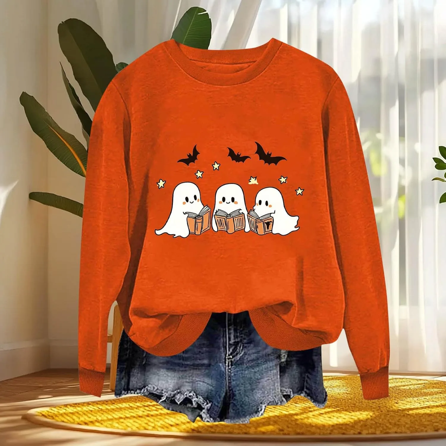 Толстовка Halloween для девушек с принтом привидения — фото 3