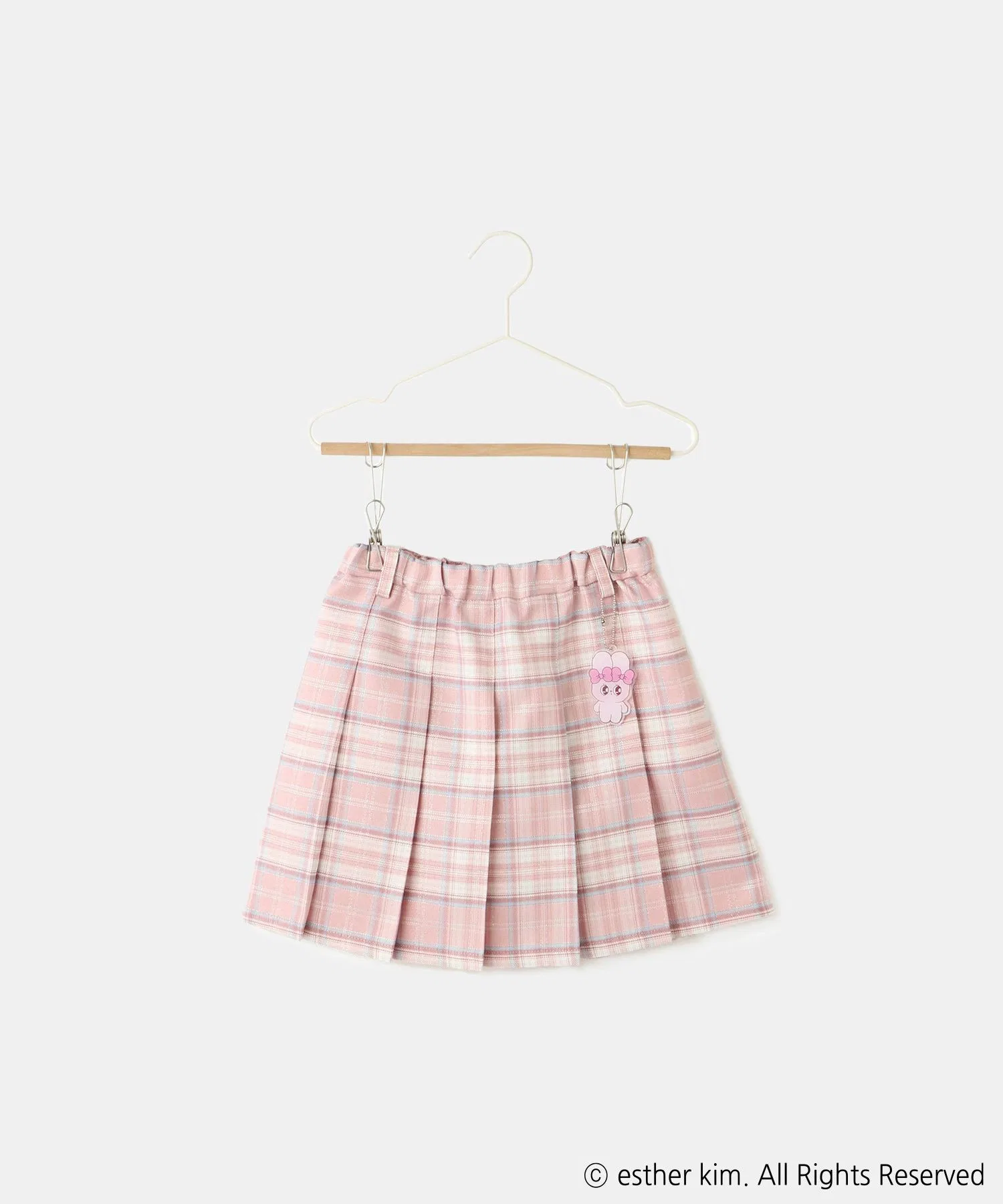 Детская юбка в клетку ROPE' PICNIC Esther Bunny Little розовая