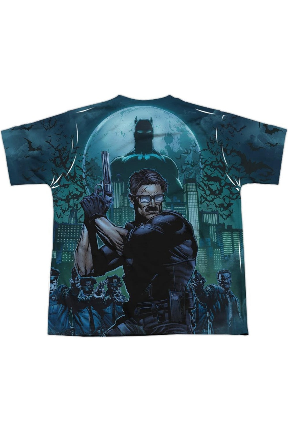 Футболка с коротким рукавом для детей "Batman Coming For You" (принт спереди и сзадь) Gildan, белый — фото 2