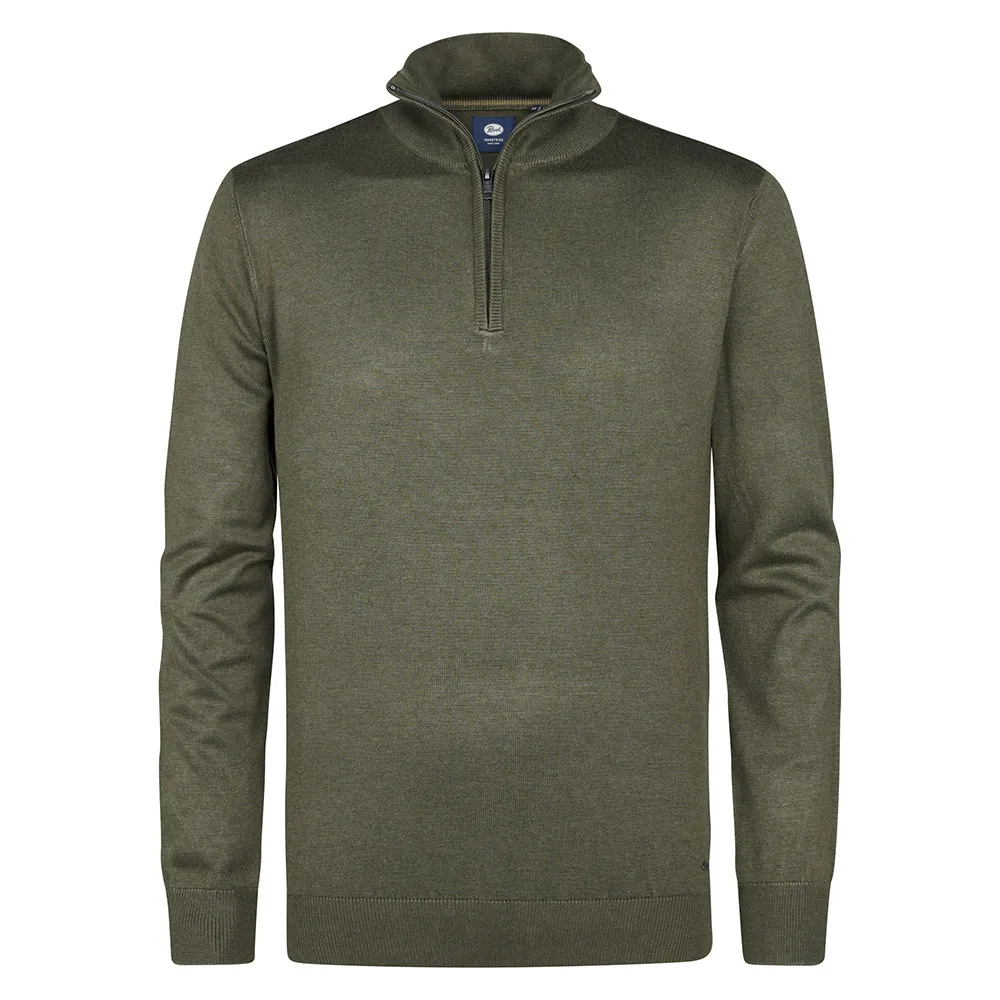 

Свитер Petrol Industries M-3050-KWC207 half zip, зеленый