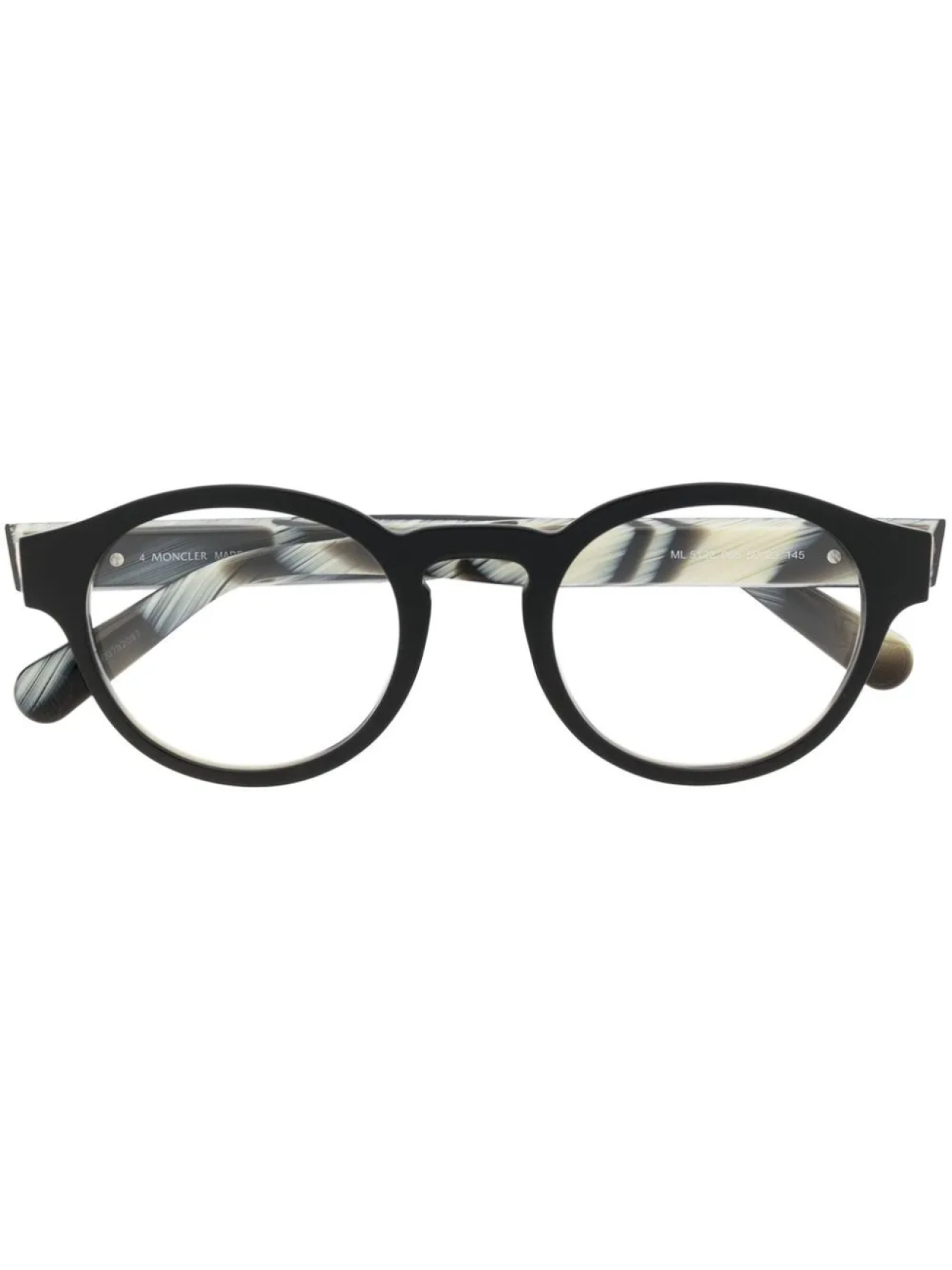 

Очки ML5122 в круглой оправе Moncler Eyewear, черный