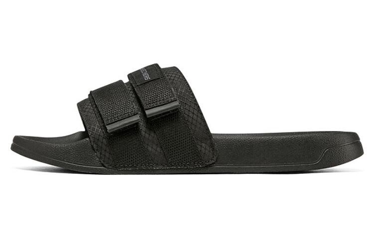 

Боковые линии Шлепанцы мужские черные Skechers
