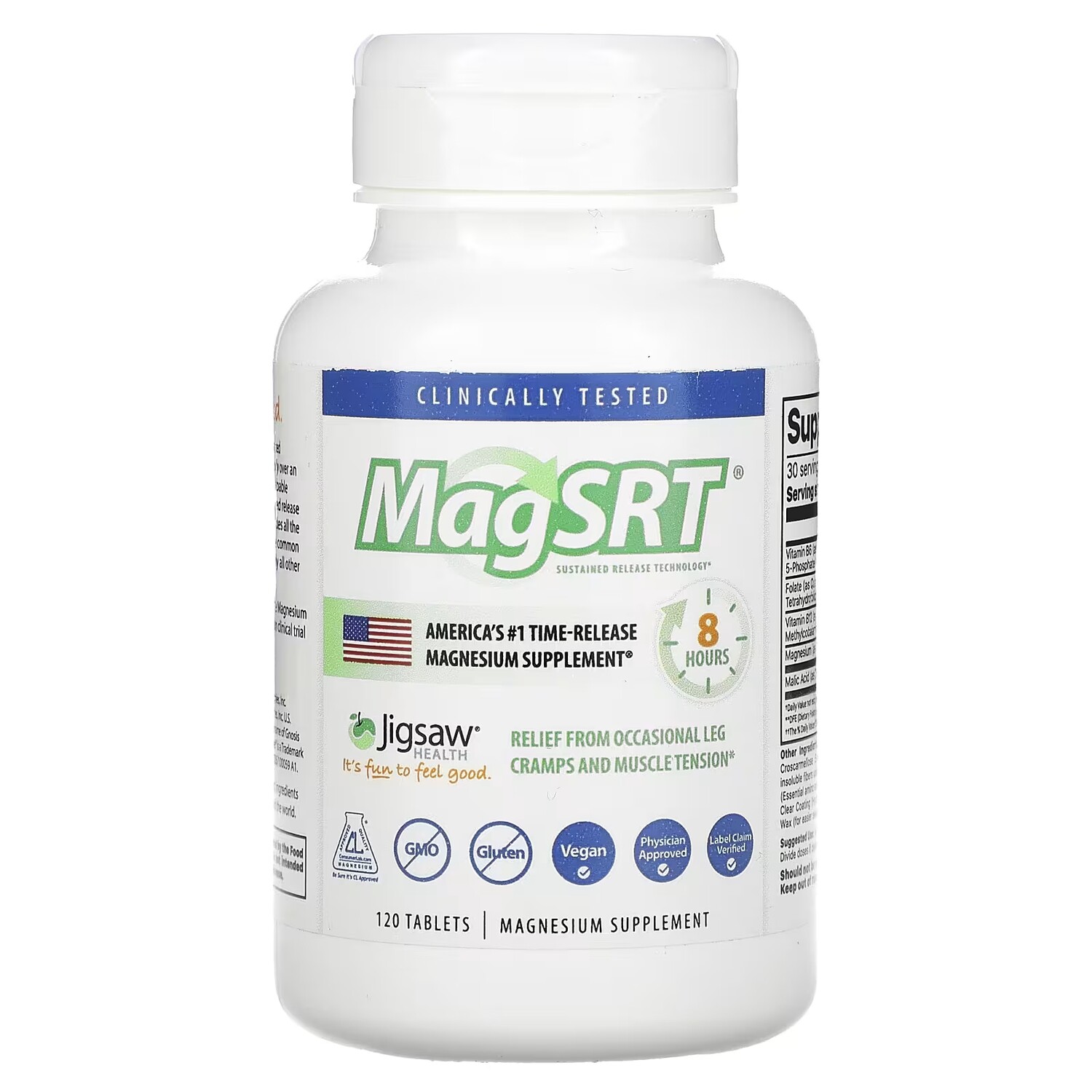

Добавка Jigsaw Health MagSRT с магнием, 120 таблеток