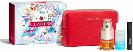 

Подарочный набор для области вокруг глаз 01 perfect black Clarins Double Serum Eye Collection, 323,70