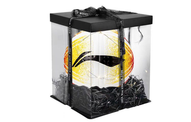 

Размер 5 футбольный мяч TPU машинной строчки унисекс яркий цвет LINING, черный Box