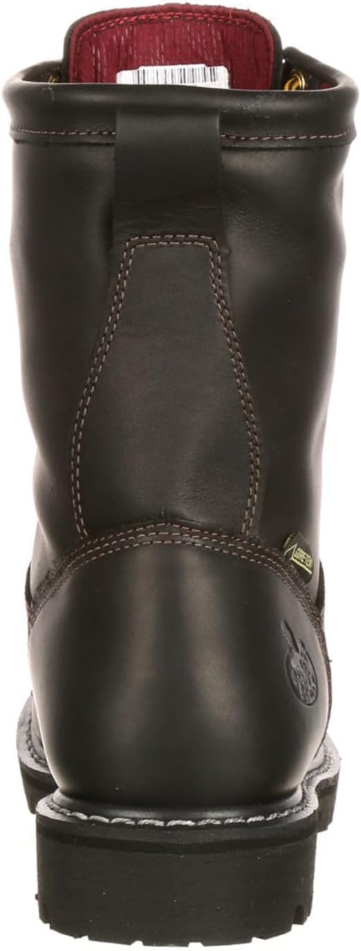 Мужские ботинки Georgia Boot Low Heel Logger с водонепроницаемой и утепленной мембраной GORE-TEX, черный — фото 4