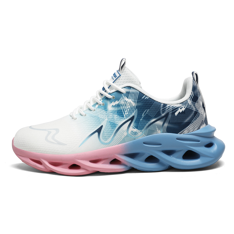 

Дышащие низкие кроссовки для детей и подростков CAMKIDS, синий/розовый