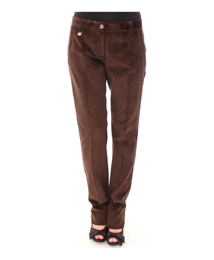 

Коричневые вельветовые брюки с логотипом Dolce & Gabbana, коричневый