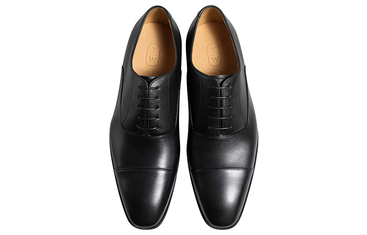 Деловые повседневные оксфорды Мужские черные THOM WILLS, Black B882 — фото 3