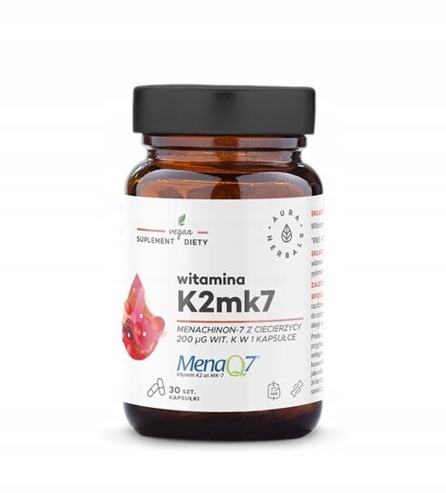 

Витамин К2МК7 MenaQ7 30 капсул Aura Herbals
