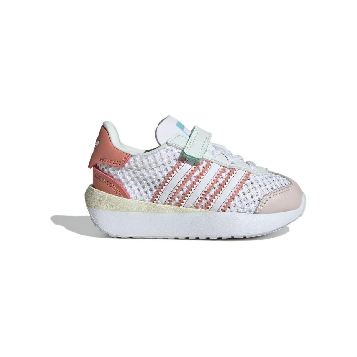 Дышащие низкие детские туфли Adidas Originals для малышей белый коричневый фиолетовый — фото 2