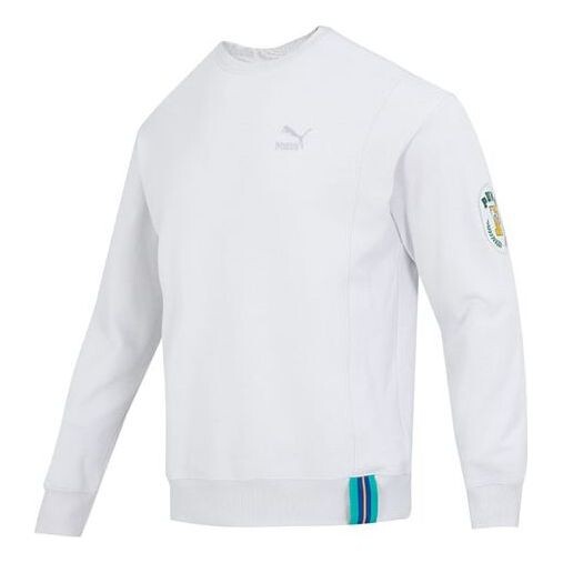 

Свитер team badge crew sweater 'grey' Puma, серый