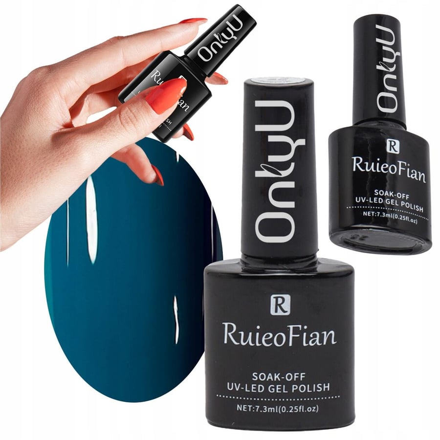 

DARK SEA HYBRID NAIL POLISH WITH GLOSS UV POLISH/L089 OnlyU