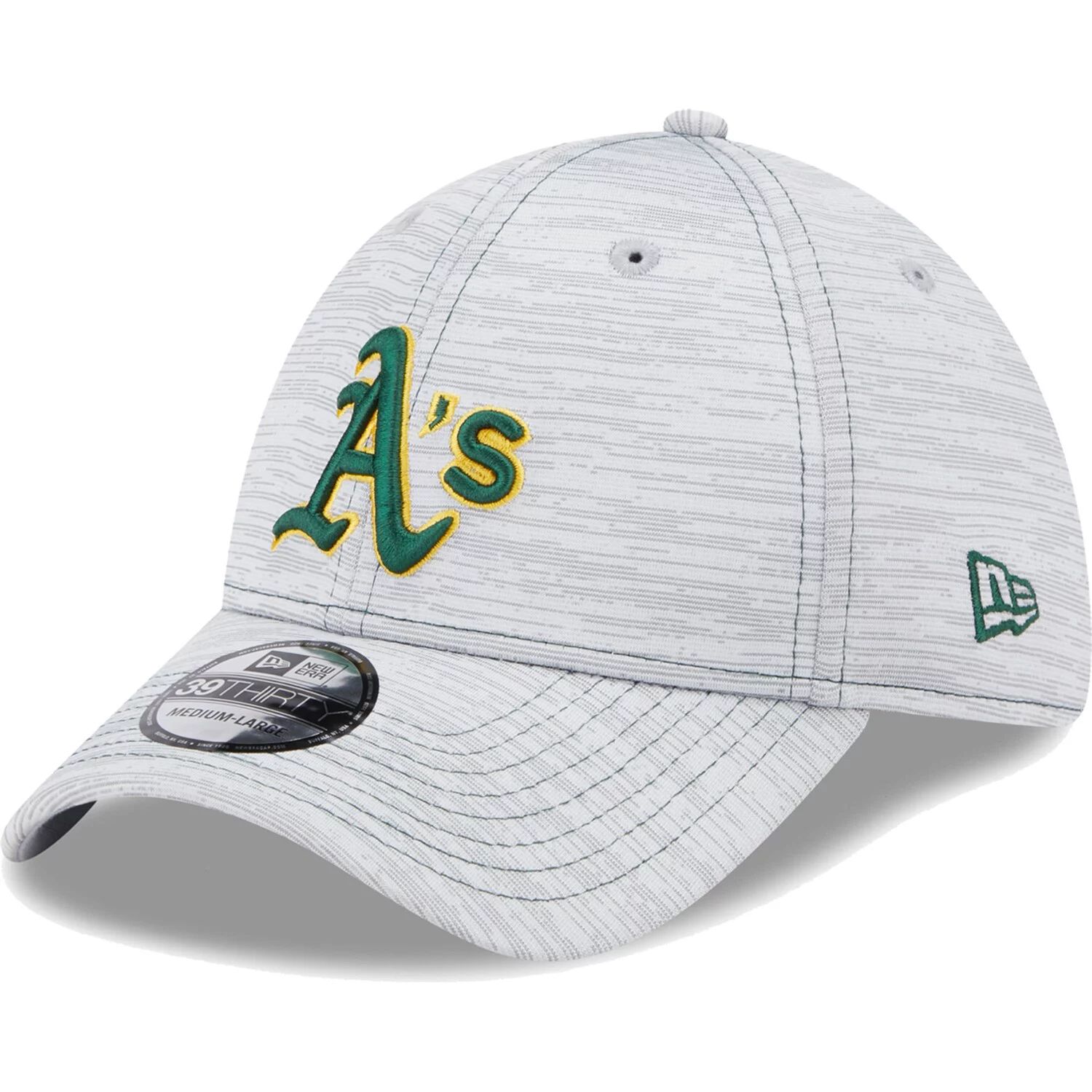 

Мужская серая кепка New Era Oakland Athletics Speed ​​39THIRTY Flex.