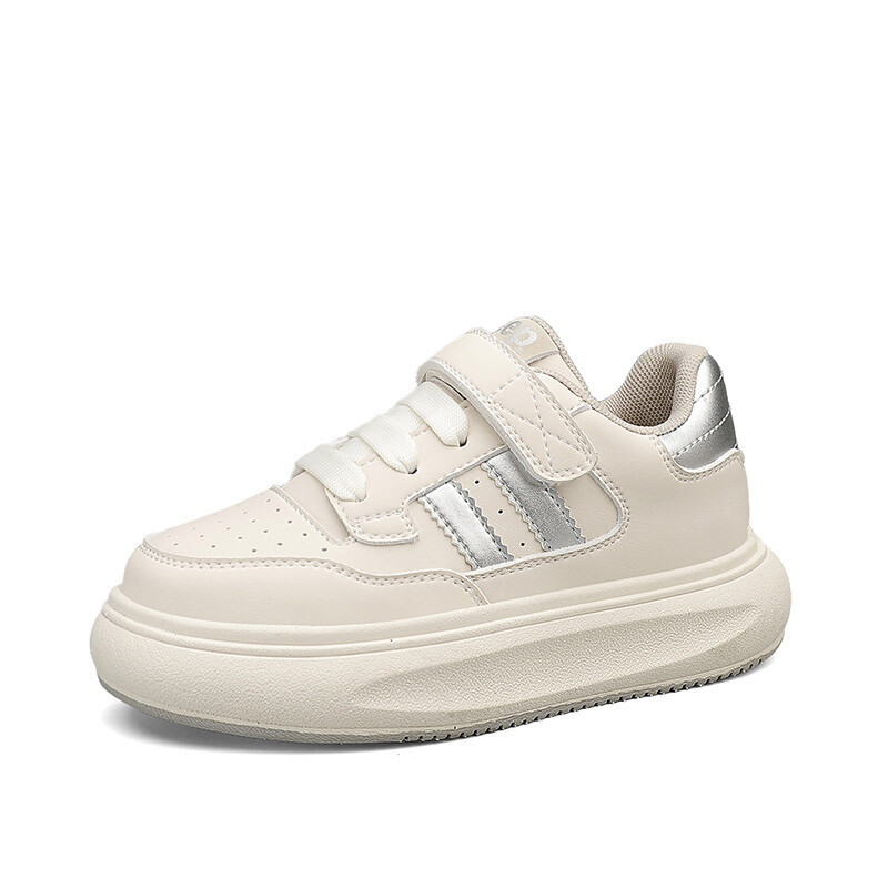 Детские кроссовки для скейтбординга Kids Low-top White Jeep, серебряный — фото 2