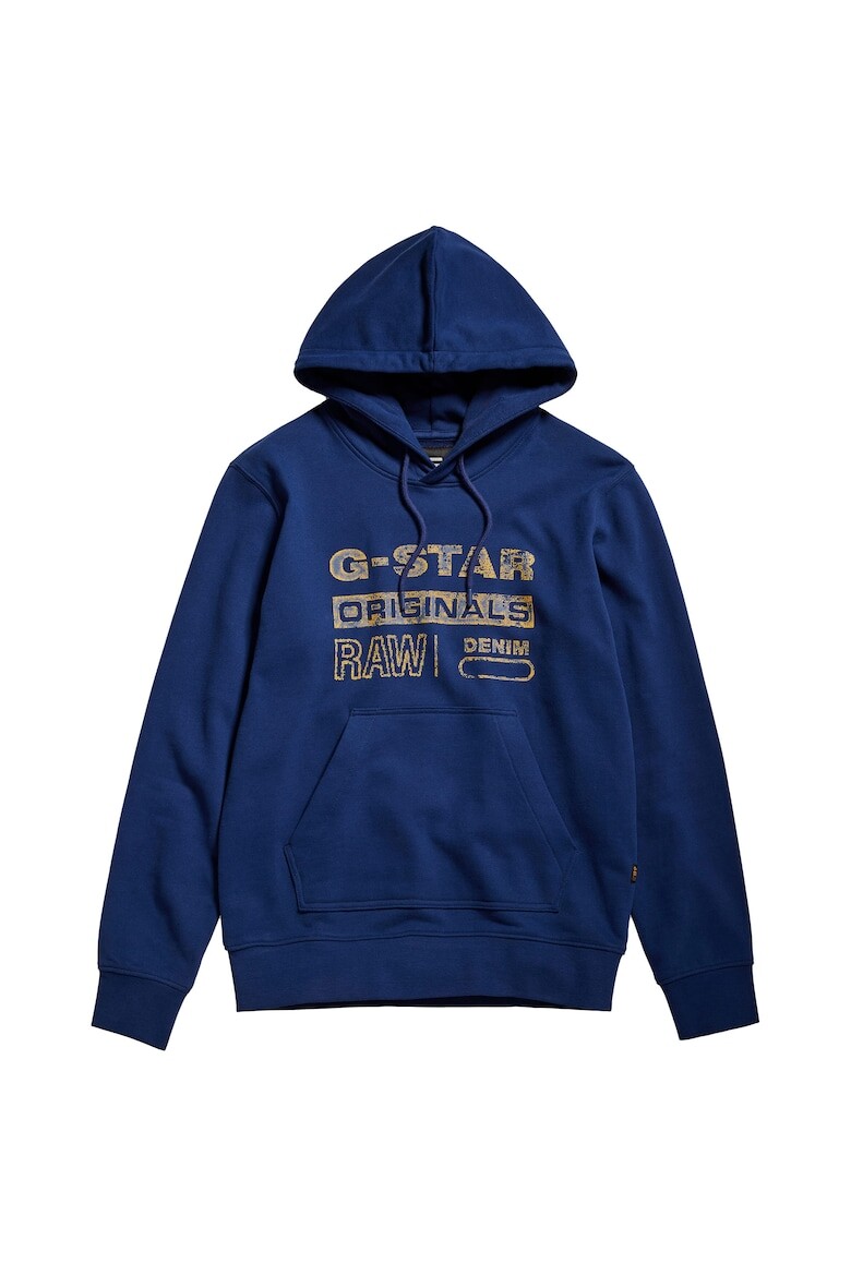 

Худи с логотипом и эффектом потертости G-Star Raw, синий