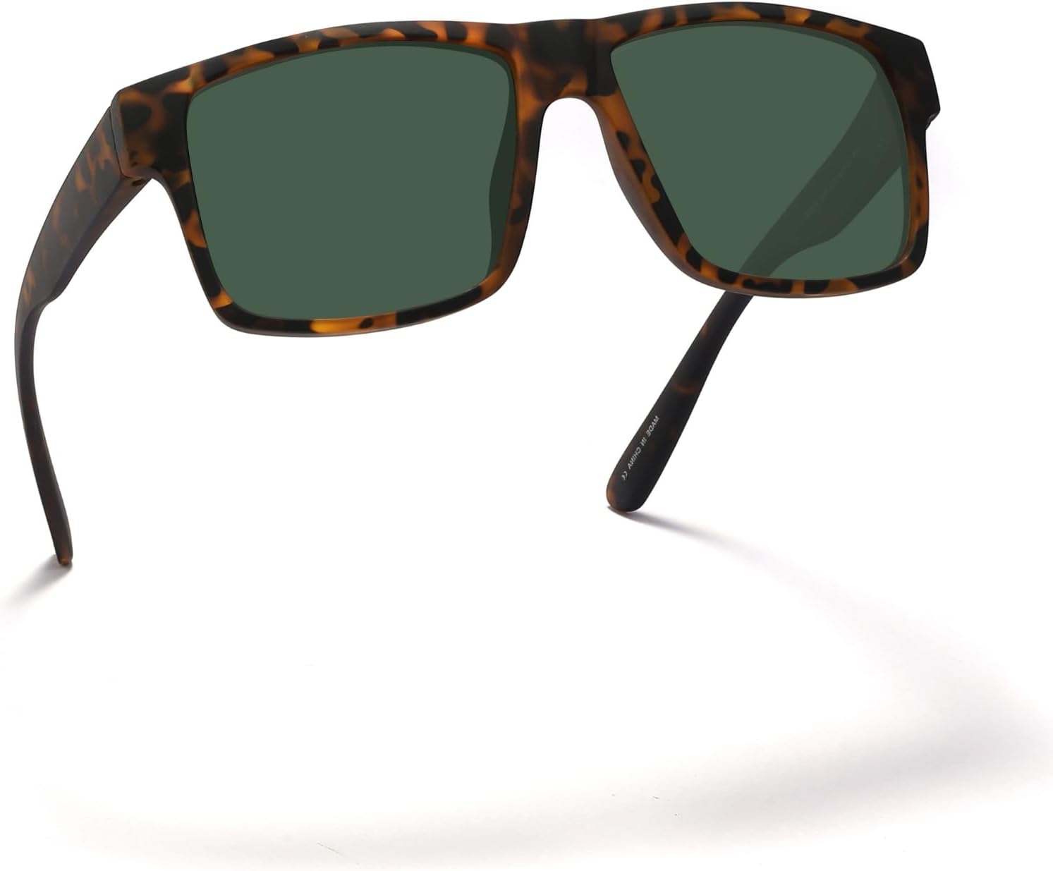 

Солнцезащитные очки XXL размера, очень большие, квадратные, 157 мм, поляризованные, для мужчин с большой широкой головой, TR90, легкие, UV400 PRIVEL, Matte Tortoise | Polarized Dark Green